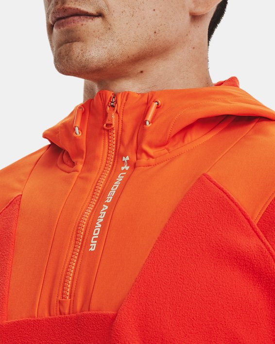 เสื้อฮู้ด UA RUSH™ Fleece สำหรับผู้ชาย, Orange, pdpMainDesktop image number 3